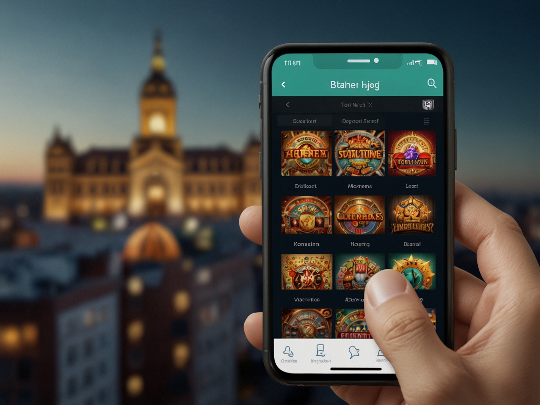 Interfaz minimalista de Casino123